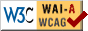 &iexcl;Valid WAI WCAG 1.0 Level A! - tecnologías w3c empleadas en el website